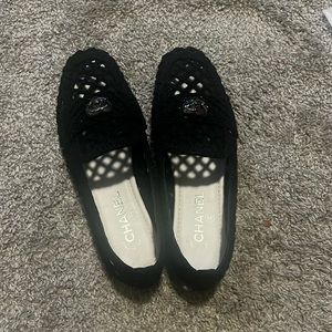 Authentic Chanel CLOTH FLATS